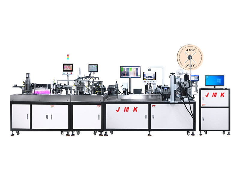 JM-228 全自動穿號碼管點(diǎn)膠固化端子壓接機(jī)